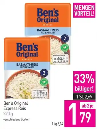 Sutterlüty Ben's Original Express Reis Angebot