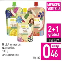 Sutterlüty BILLA immer gut Quetschies Angebot