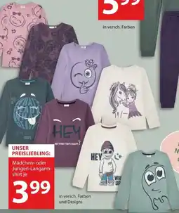 NKD Mädchen- oder Jungen-Langarmshirt Angebot