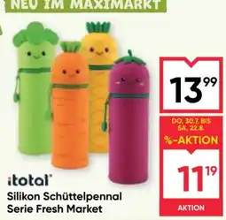 Maximarkt itotal Silikon Schüttelpennal Serie Fresh Market Angebot