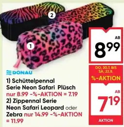 Maximarkt Schüttelpennal Serie Neon Safari Plüsch Angebot