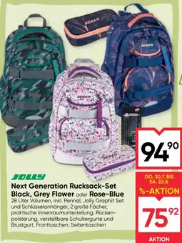 Maximarkt Jolly Next Generation Rucksack-Set Angebot