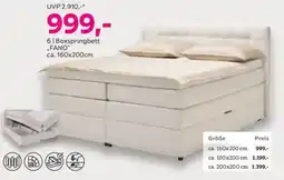 Mömax Boxspringbett fano Angebot