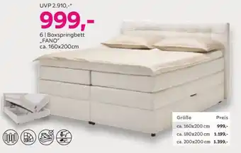 Mömax Boxspringbett fano Angebot