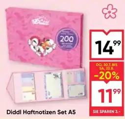 Maximarkt Diddl Haftnotizen Set A5 Angebot