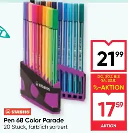 Maximarkt Stabilo Pen 68 Color Parade Angebot