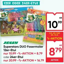 Maximarkt Jolly Superstars DUO Fasermaler Angebot