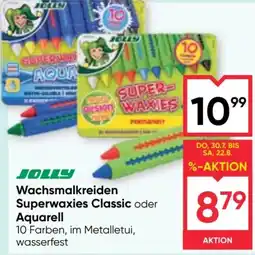 Maximarkt Jolly Wachsmalkreiden Superwaxies Classic oder Aquarell Angebot