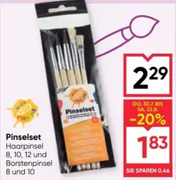 Maximarkt Pinselset Angebot