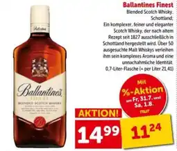 Interspar Ballantine's Finest Blended Scotch Whisky Angebot