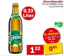 Interspar Gösser Naturradler Angebot