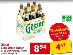 Interspar Gösser Soda-Zitron Radler Angebot