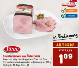 Interspar TANN Toastschinken aus Österreich Angebot