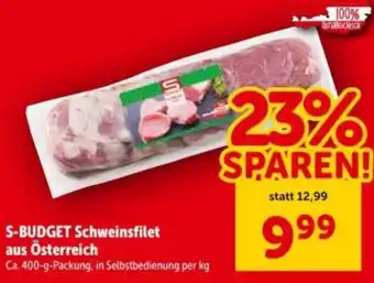 Interspar S-BUDGET Schweinsfilet Angebot