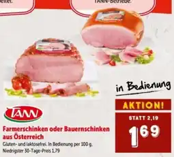 Interspar TANN Farmerschinken oder Bauernschinken Angebot