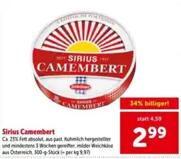 Interspar Sirius Camembert Angebot