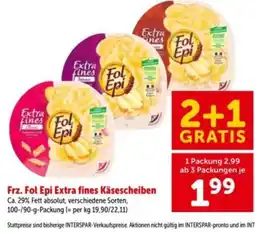 Interspar Frz. Fol Epi Extra fines Käsescheiben Angebot