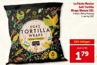 Interspar La Fiesta Mexico Soft Tortilla Wraps Weizen XXL Angebot