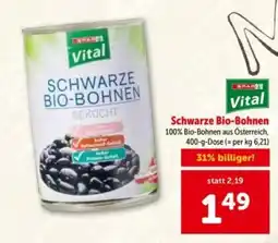 Interspar Vital Schwarze Bio-Bohnen Angebot