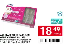 Transgourmet binca ASC Black Tiger Garnelen Gamba Deluxe Angebot