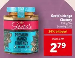 Interspar Geeta's Premium Mango Chutney Angebot