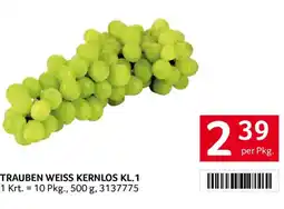Transgourmet Trauben Weiss Kernlos KL.1 Angebot