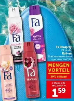 Interspar Fa Deospray Angebot