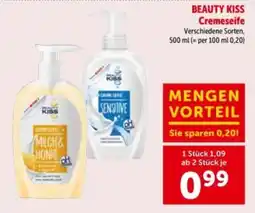 Interspar Beauty Kiss Cremeseife Angebot