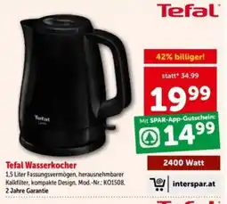 Interspar Tefal Wasserkocher Angebot