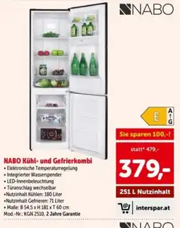 Interspar NABO Kühl- und Gefrierkombi Angebot
