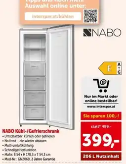 Interspar NABO Kühl-/Gefrierschrank Angebot