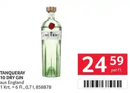 Transgourmet Tanqueray 10 Dry Gin Angebot