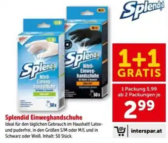 Interspar Splendid Einweghandschuhe Angebot