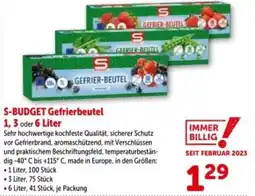 Interspar S-BUDGET Gefrierbeutel Angebot
