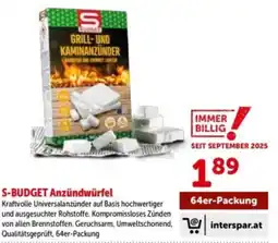 Interspar S-Budget Anzündwürfel Angebot