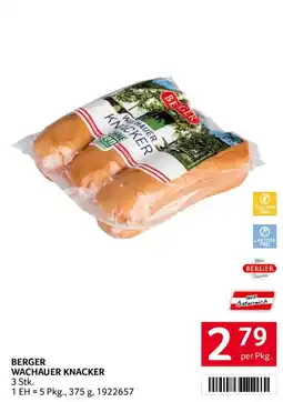 Transgourmet Berger Wachauer Knacker Angebot