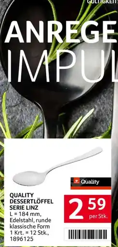 Transgourmet Quality Dessertlöffel Serie Linz Angebot
