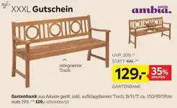 XXXLutz Gartenbank Angebot
