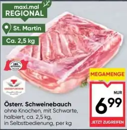 Maximarkt Österr. Schweinebauch Angebot