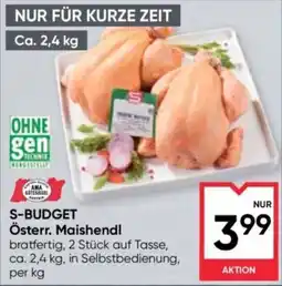 Maximarkt S-Budget Österr. Maishendl Angebot