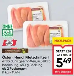 Maximarkt Österr. Hendl Filetschnitzerl Angebot