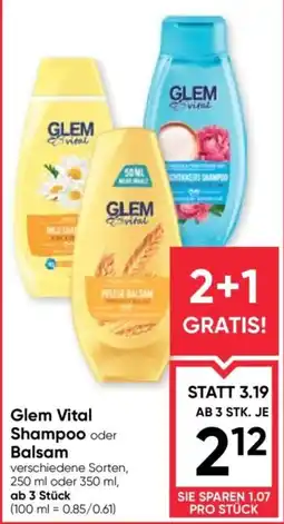 Maximarkt Glem Vital Shampoo oder Balsam Angebot