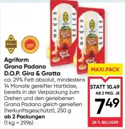 Maximarkt Agriform Grana Padano D.O.P. Gira & Gratta Angebot