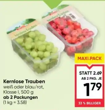 Maximarkt Kernlose Trauben Angebot