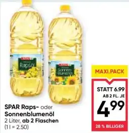 Maximarkt SPAR Raps- oder Sonnenblumenöl Angebot