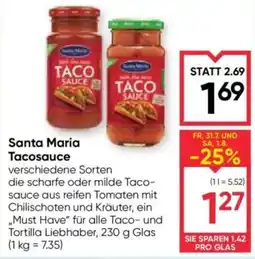 Maximarkt Santa Maria Tacosauce Angebot