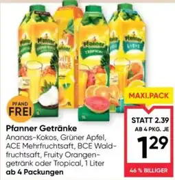 Maximarkt Pfanner Getränke Angebot