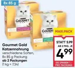 Maximarkt Gourmet Gold Katzenfutter Angebot