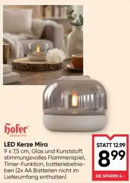 Maximarkt Hofer LED Kerze Mira Angebot