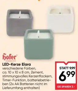 Maximarkt hofer LED-Kerze Elara Angebot